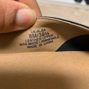 Lucky brand black alba flats